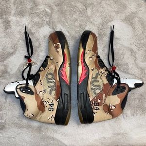 Air Jordan 5 Retro Supreme Camo. Size 9.5
